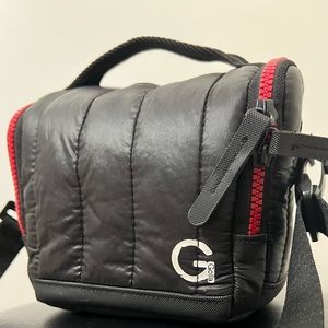 Golla puffer style camera crossbody purse